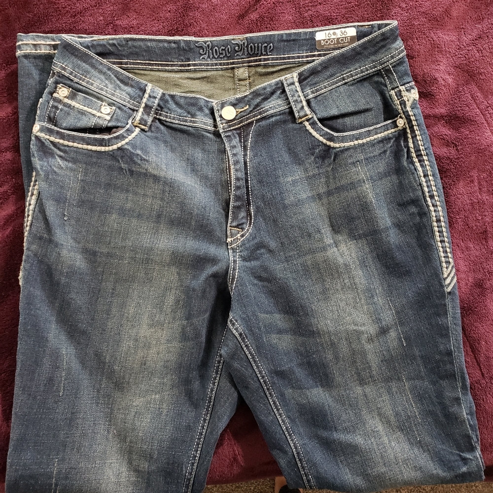 Rose Royce Premium Bootcut Jeans Sz 16 (36)